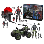 G.I. Joe Classified Series #218, Snake Eyes & Varmint ATV Vs. Stealth Viper & Cobra Stealth Flight Pod (Trubble Bubble)