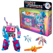 Transformers Jem and the Holograms Autobot Blaster & KP Glit, KP Sundor, and KP Rosanna