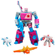 Transformers Jem and the Holograms Autobot Blaster & KP Glit, KP Sundor, and KP Rosanna